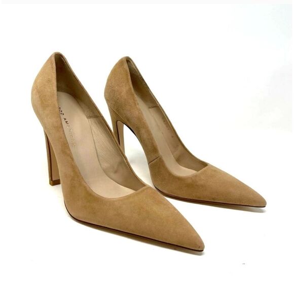 Good American The Icon Pump in Suede Nude 7.5 - Picture 6 of 9